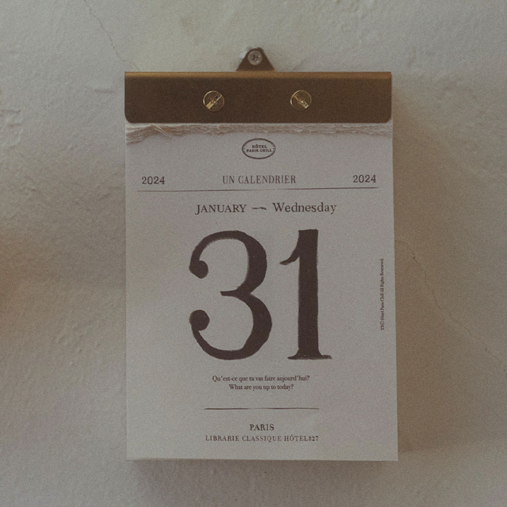 &#039;24 Daily Calendar Pad